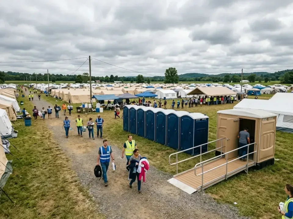 disaster-relief-camp-restrooms-010 — frequently asked questions, Dumpster & Portable Bathrooms Rental in Garden Acres, CA